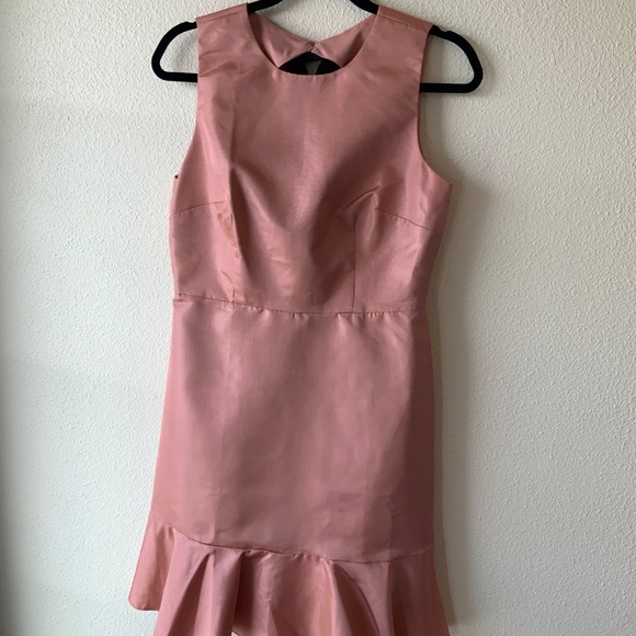 NEW! J Crew Satin Taffeta Midi Pink Dress Size 6 - Picture 3 of 12